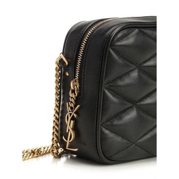 Saint Laurent Women Quilted Leather Camera Bag